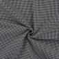Preview: Polyester-Webware Karo in Schwarz/Weiß, Meterware im Detail